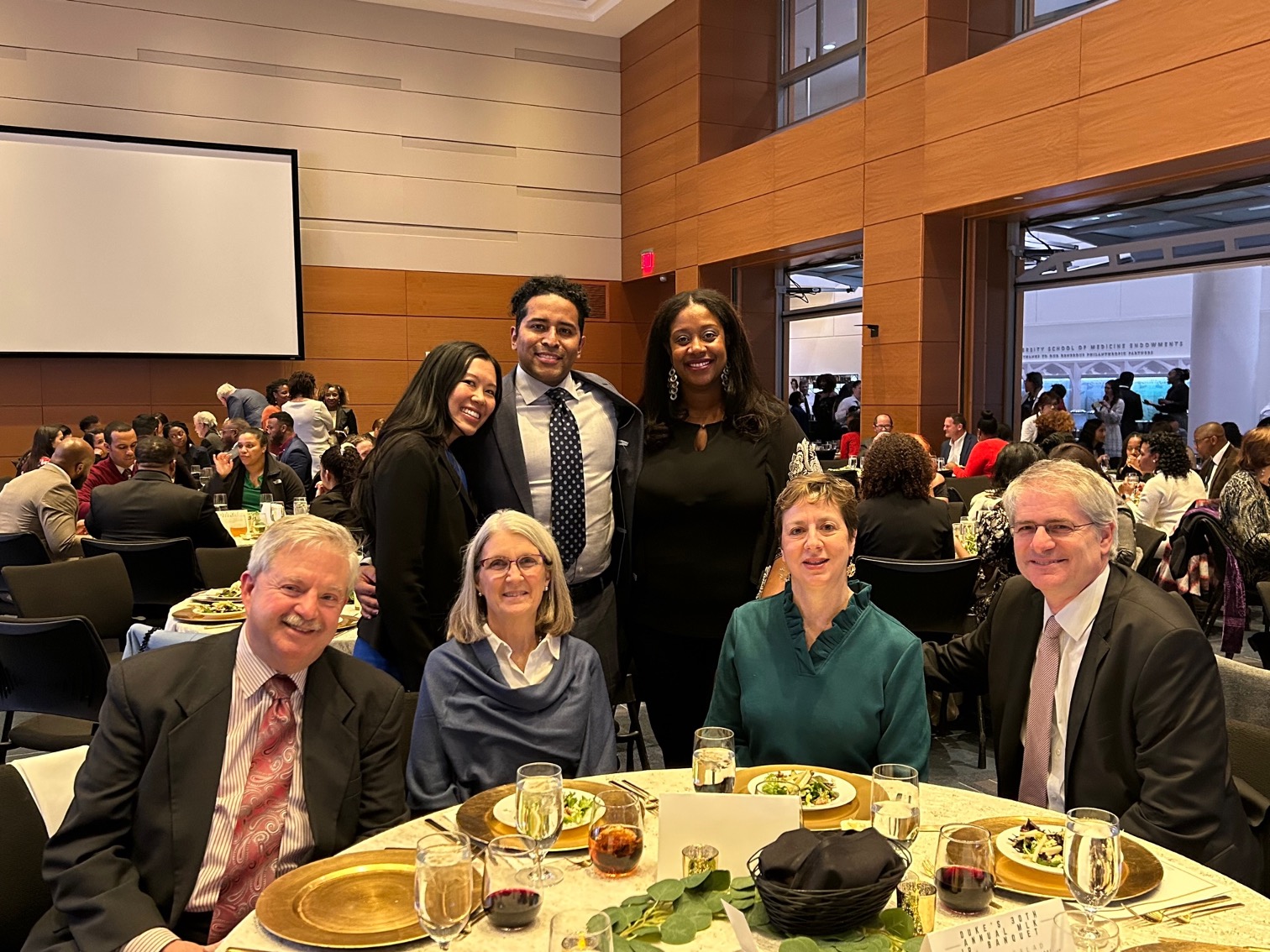 Ortho group at table at MLK event