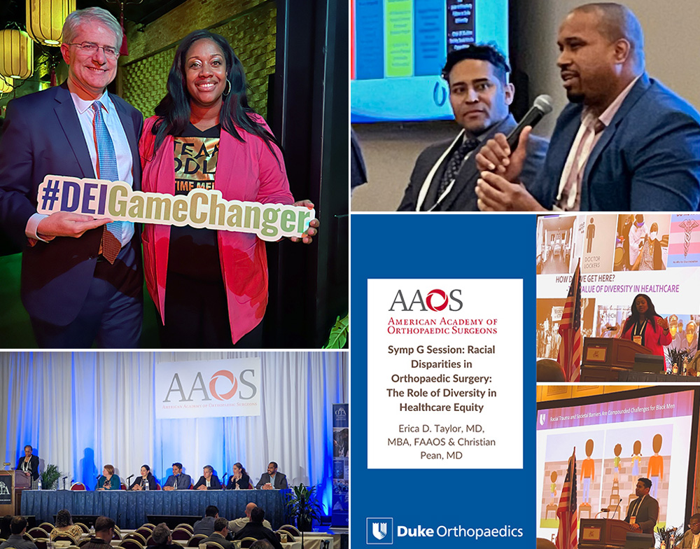 Grid of pictures from AAOS 2023