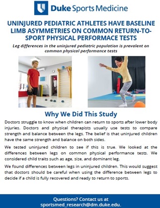 Summary of Article about physical testing in children