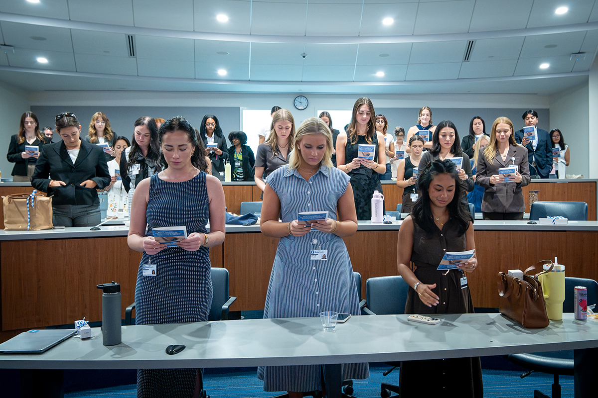 OTD studetns giving their oath