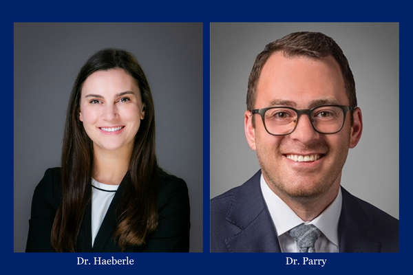 Drs. Heather Haeberle and Steven Parry headshots