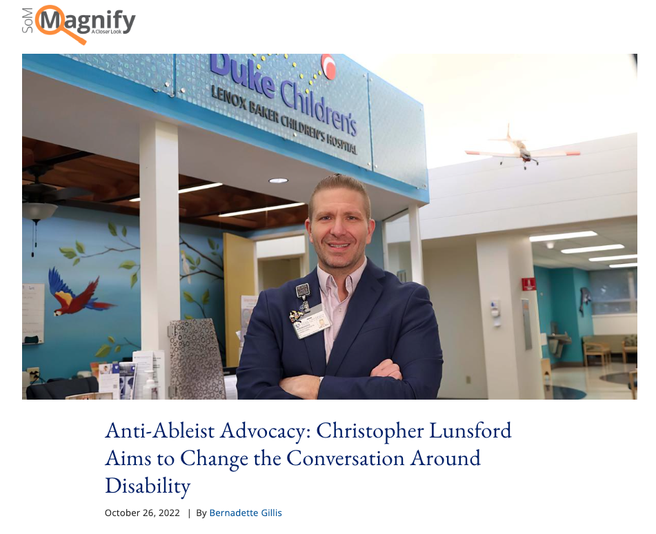 Dr. Lundsford at Duke Children's