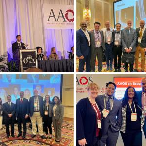 Grid of pictures from AAOS 2023